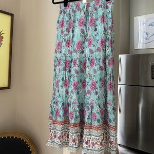 Pink Ripple (Boutique Brand) Maxi Skirt